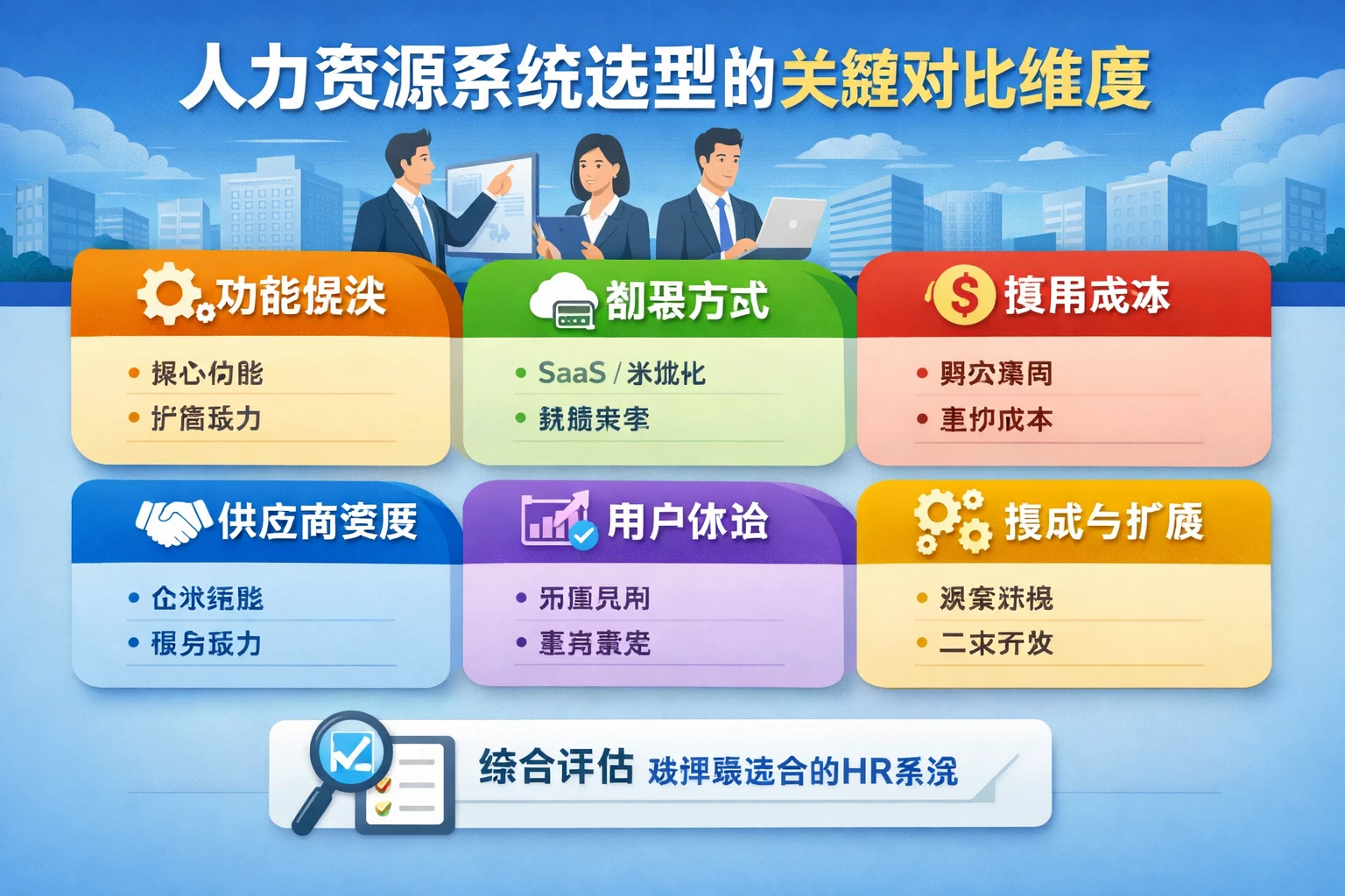 人力资源系统选型的关键对比维度