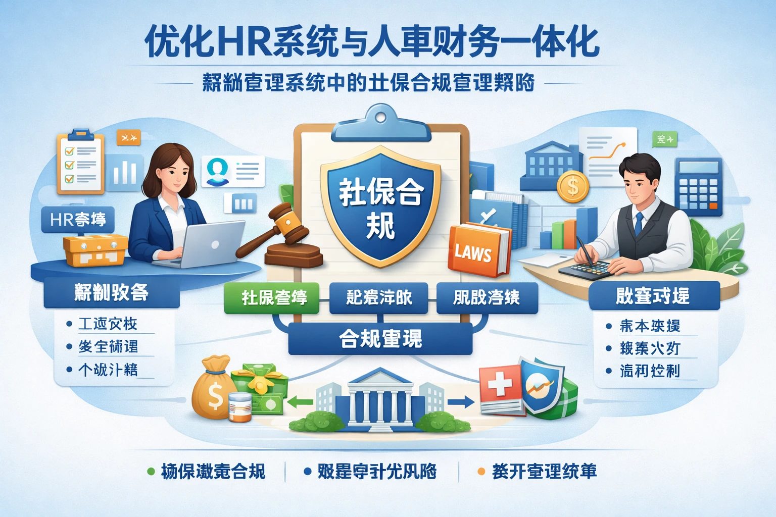 优化HR系统与人事财务一体化：薪酬管理系统中的社保合规管理策略
