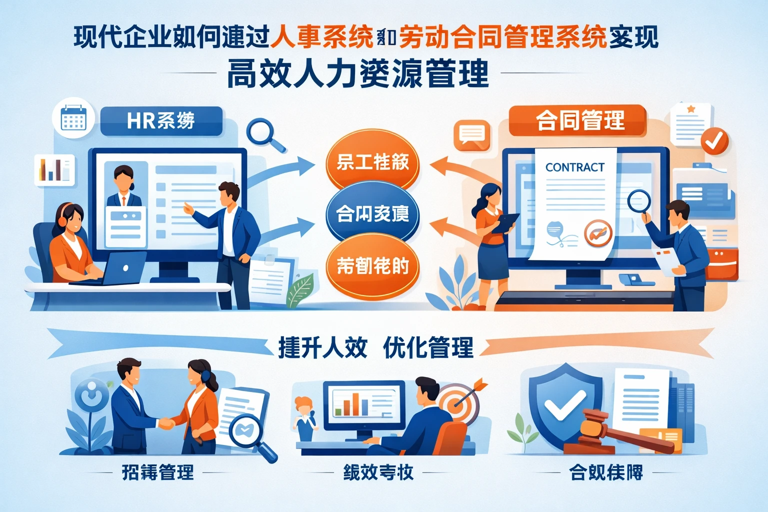 现代企业如何通过人事系统和劳动合同管理系统实现高效人力资源管理