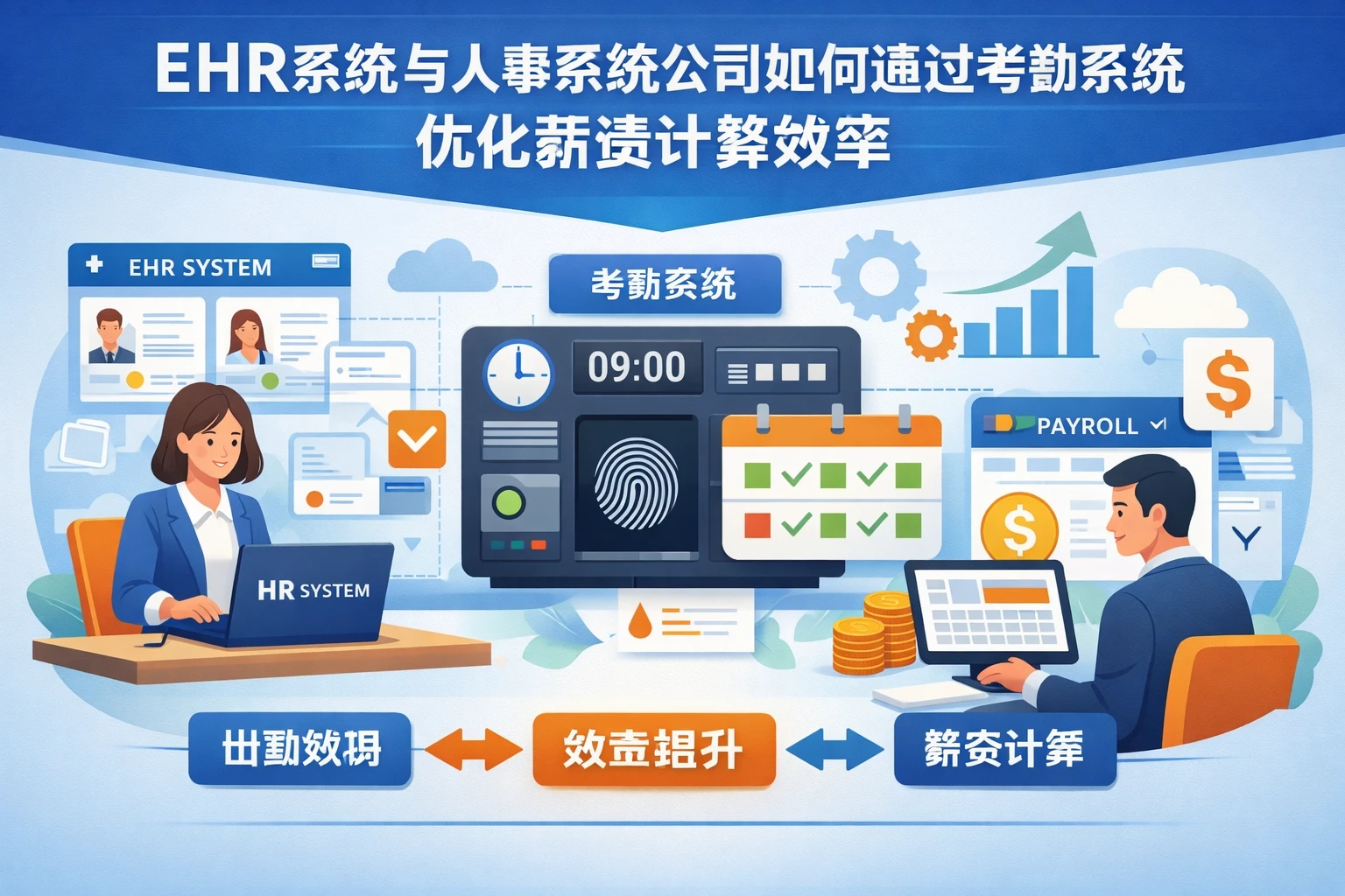 EHR系统与人事系统公司如何通过考勤系统优化薪资计算效率