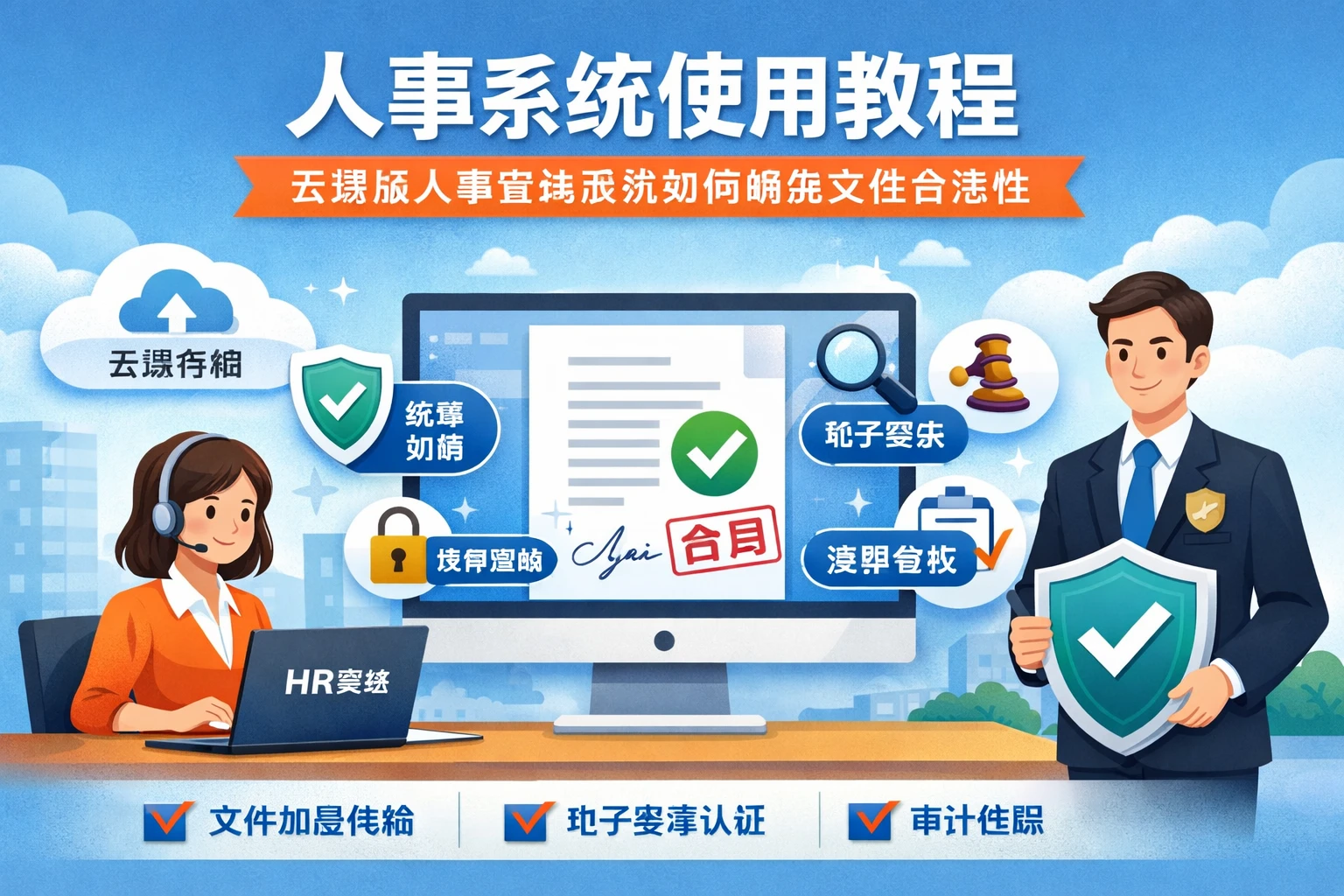 人事系统使用教程：云端版人事管理系统如何确保文件合法性