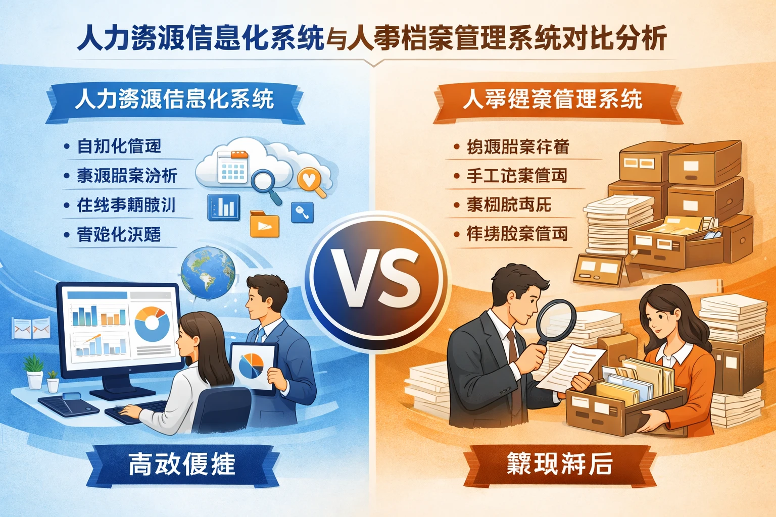 人力资源信息化系统与人事档案管理系统对比分析