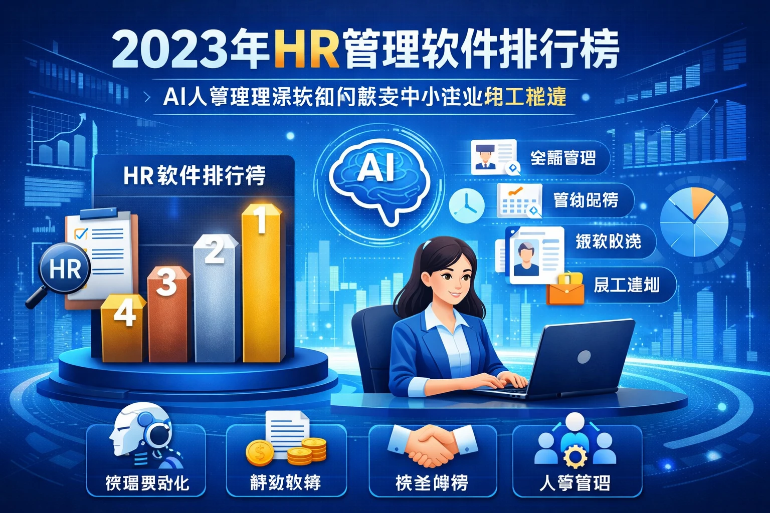 2023年HR管理软件排行榜：AI人事管理系统如何解决中小企业用工难题
