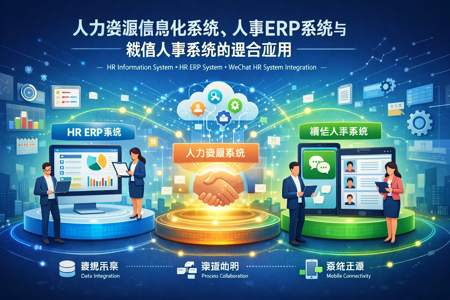 人力资源信息化系统、人事ERP系统与微信人事系统的整合应用