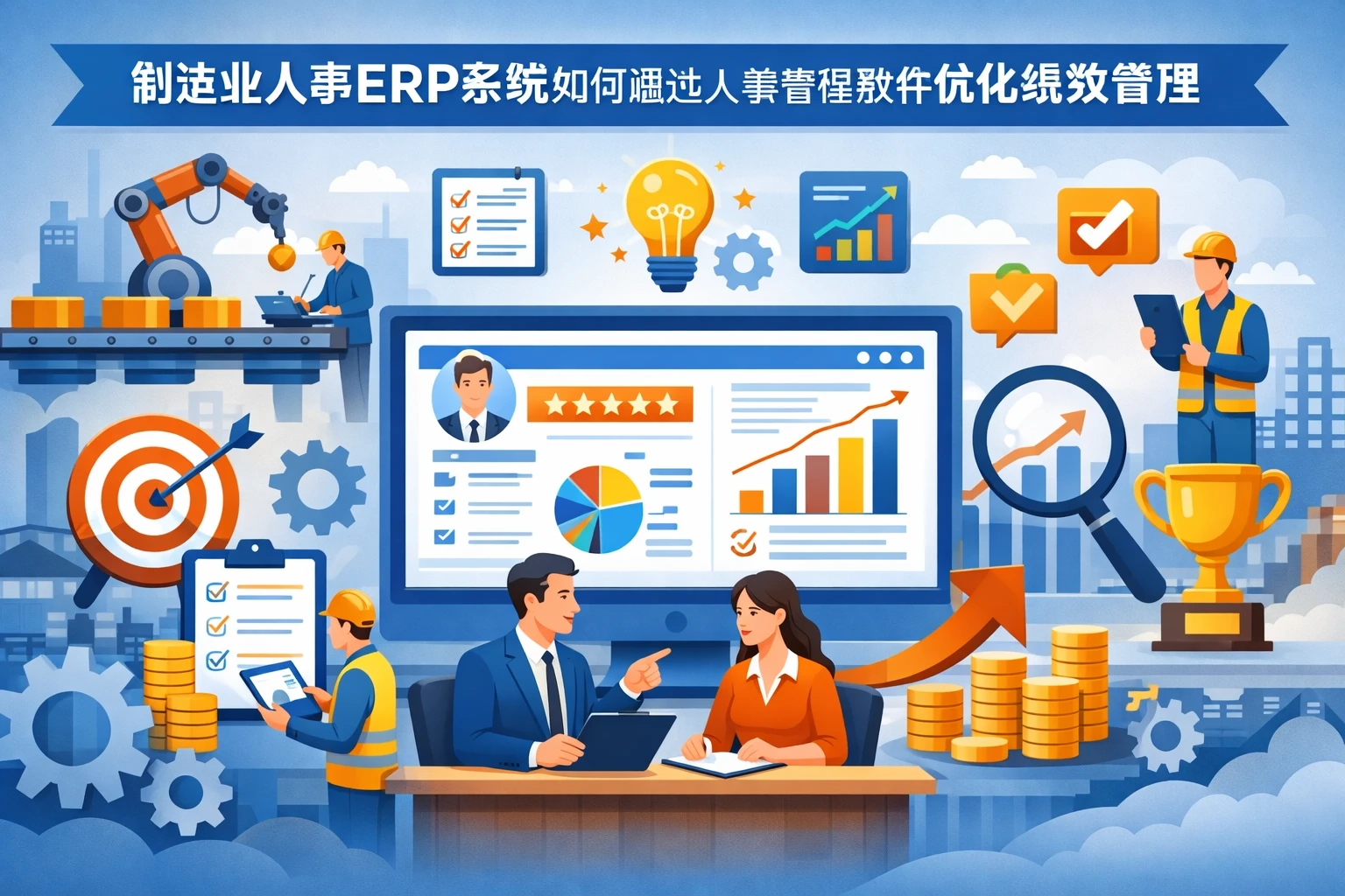 制造业人事ERP系统如何通过人事管理软件优化绩效管理