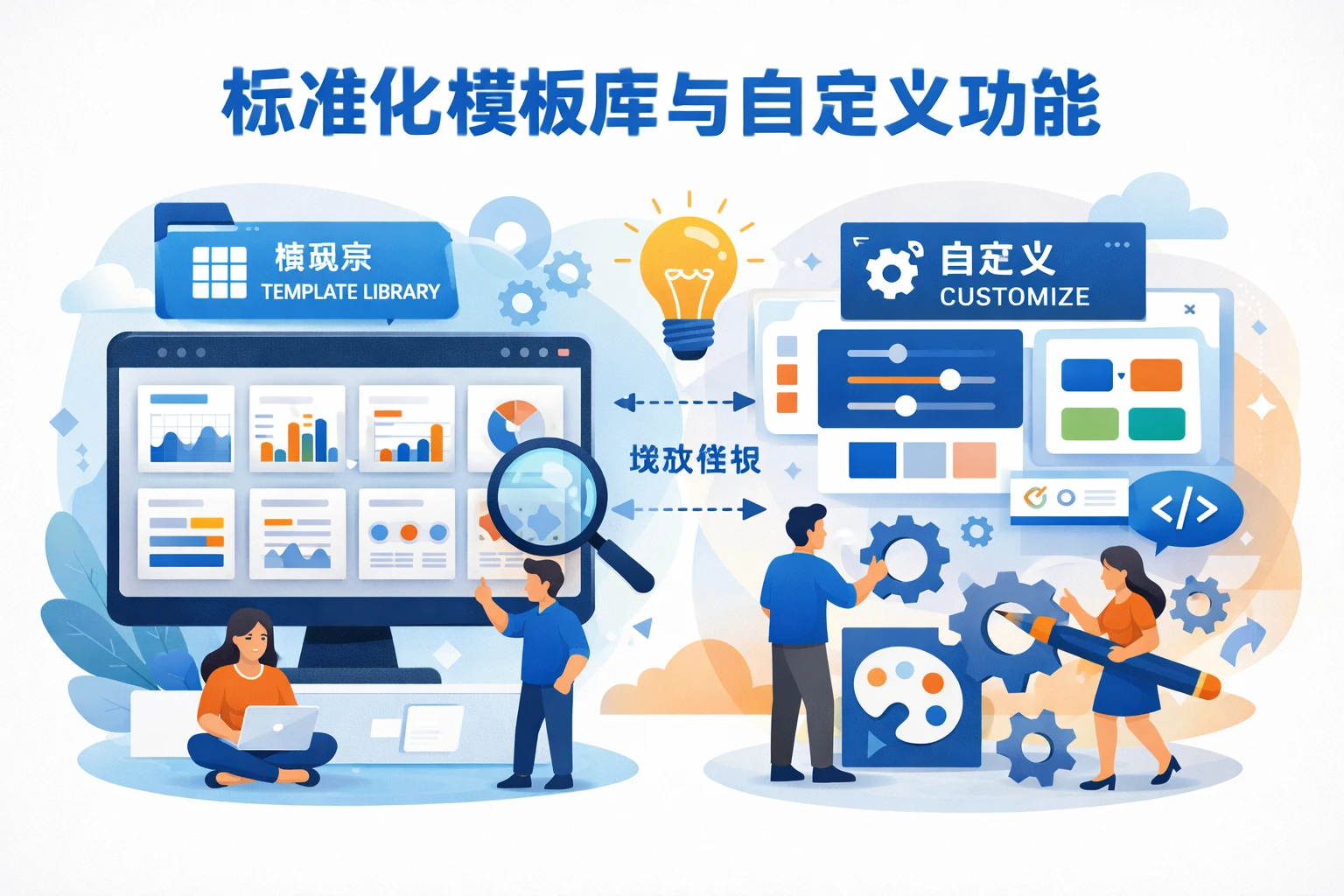 标准化模板库与自定义功能