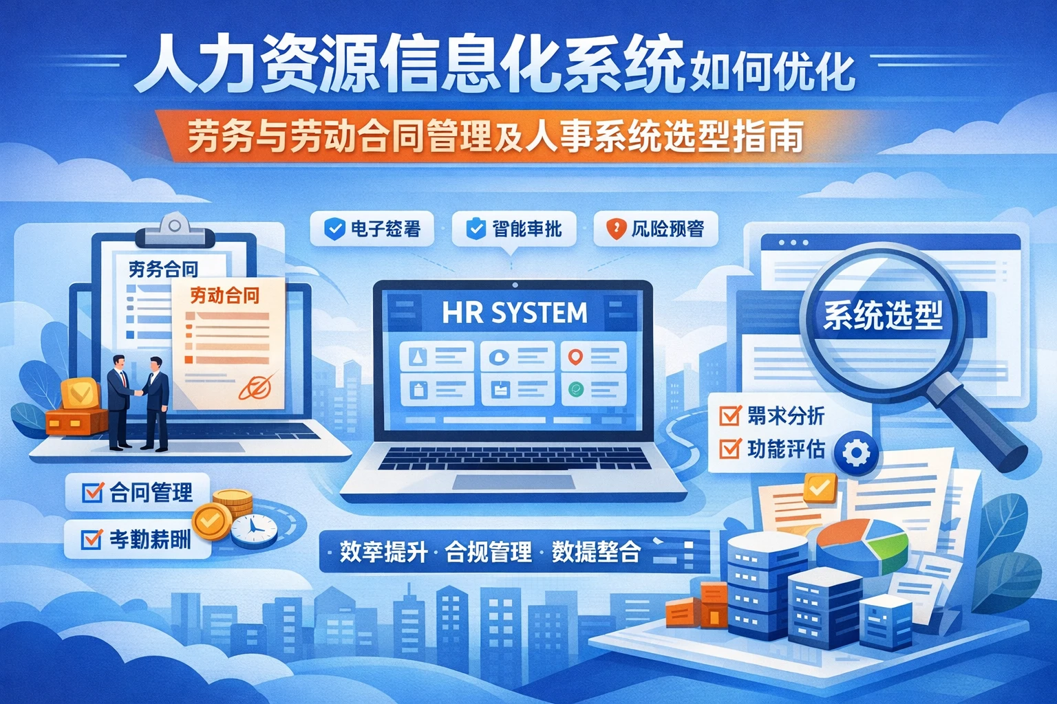 人力资源信息化系统如何优化劳务与劳动合同管理及人事系统选型指南