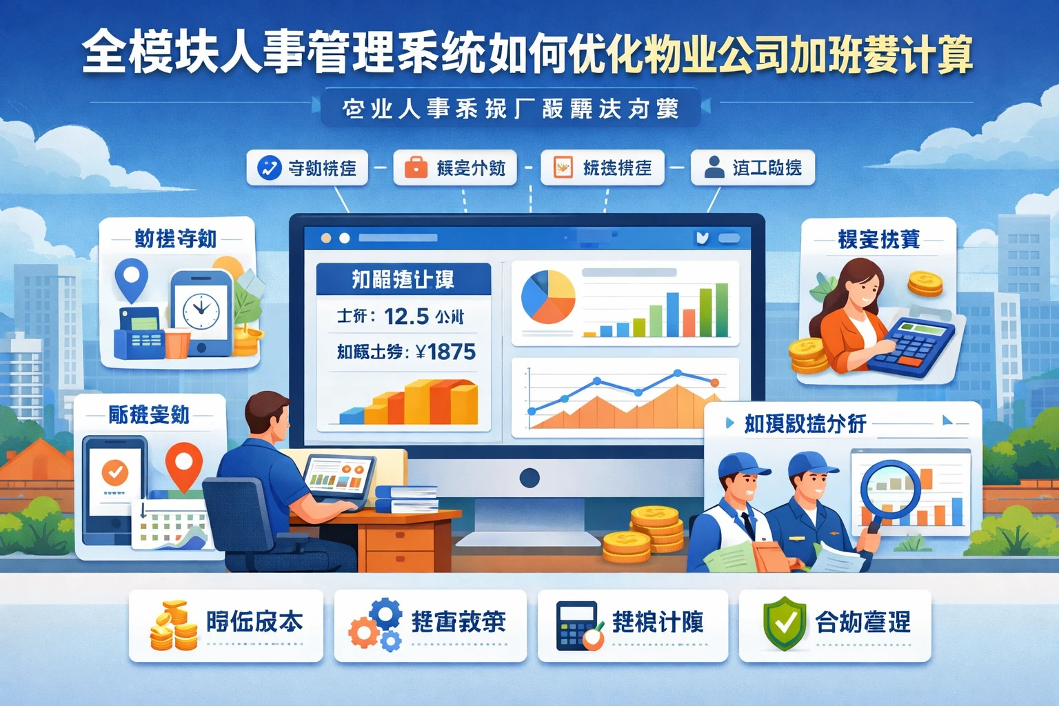 全模块人事管理系统如何优化物业公司加班费计算 - 专业人事系统厂商解决方案