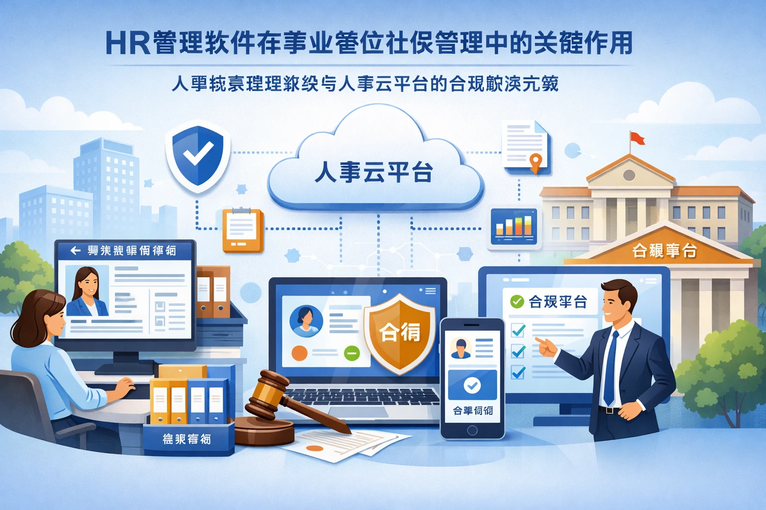 HR管理软件在事业单位社保管理中的关键作用:人事档案管理系统与人事云平台的合规解决方案