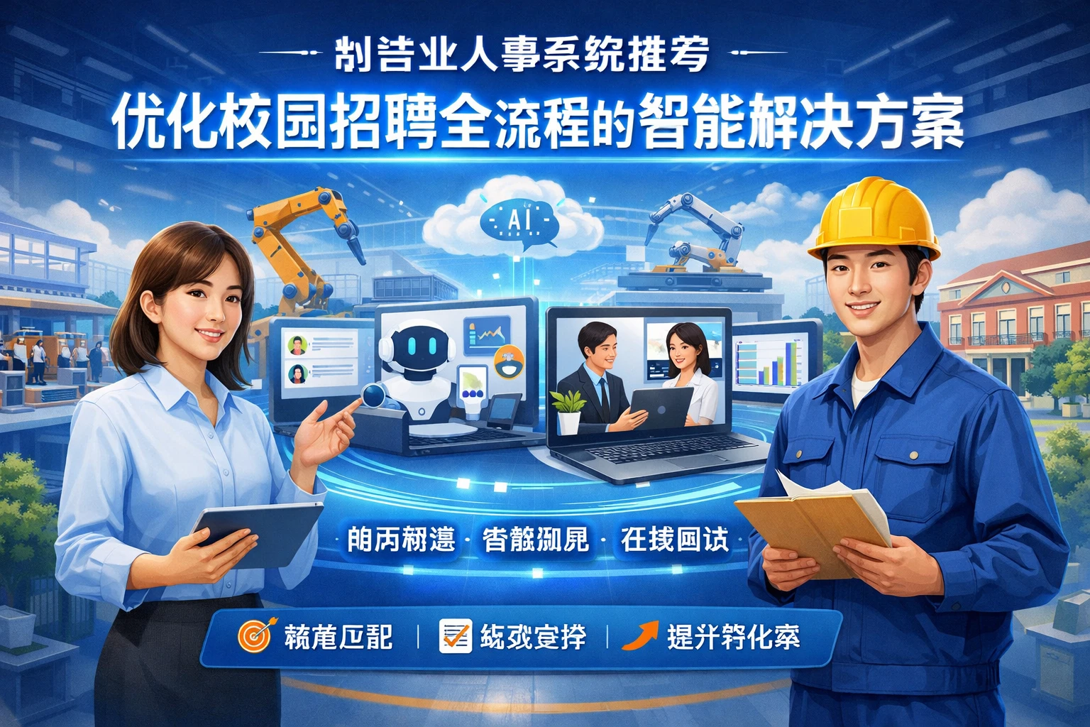 制造业人事系统推荐：优化校园招聘全流程的智能解决方案
