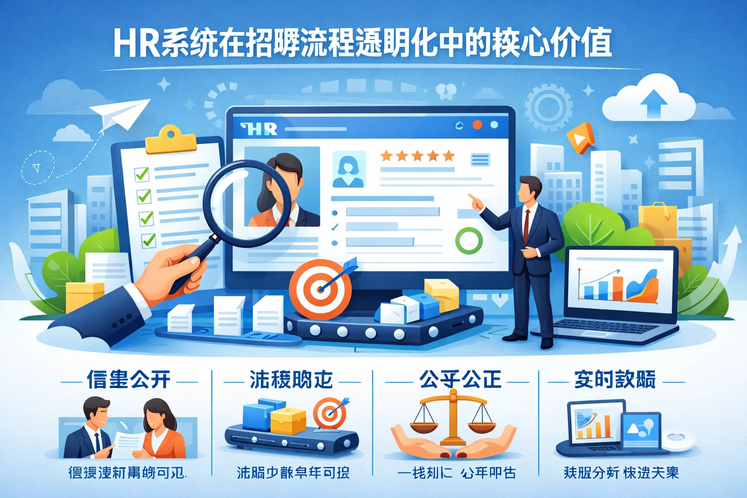 HR系统在招聘流程透明化中的核心价值