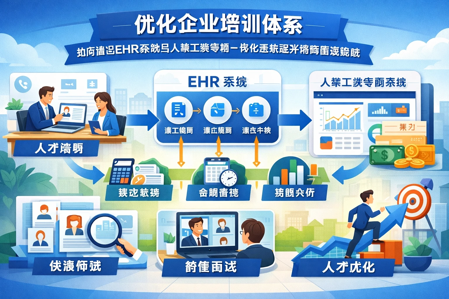 优化企业培训体系：如何通过EHR系统与人事工资考勤一体化系统提升招聘管理效能