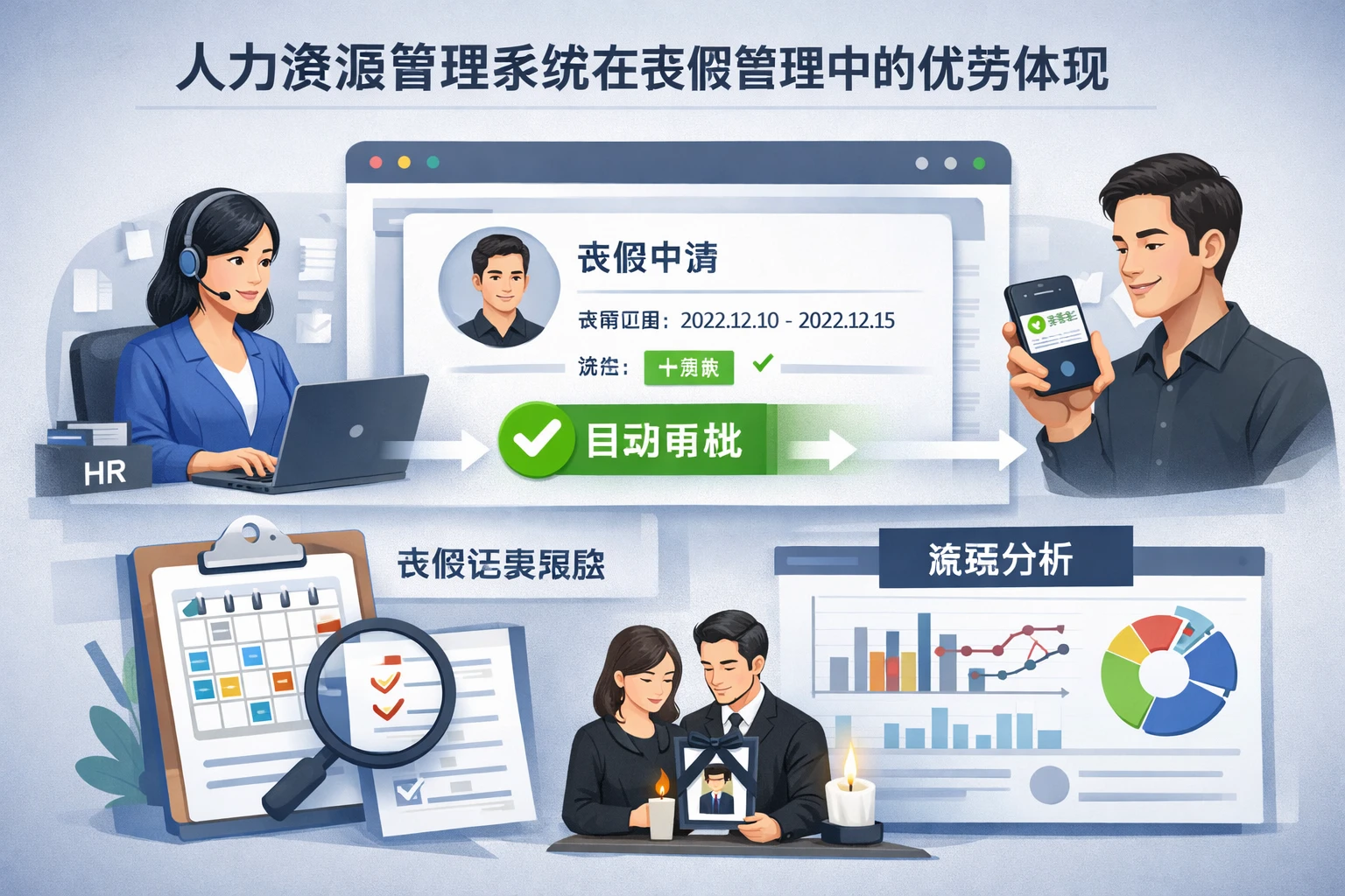 人力资源管理系统在丧假管理中的优势体现