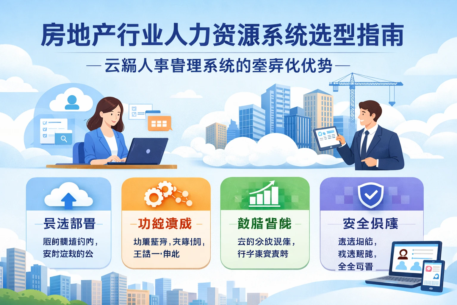 房地产行业人力资源系统选型指南：云端人事管理系统的差异化优势