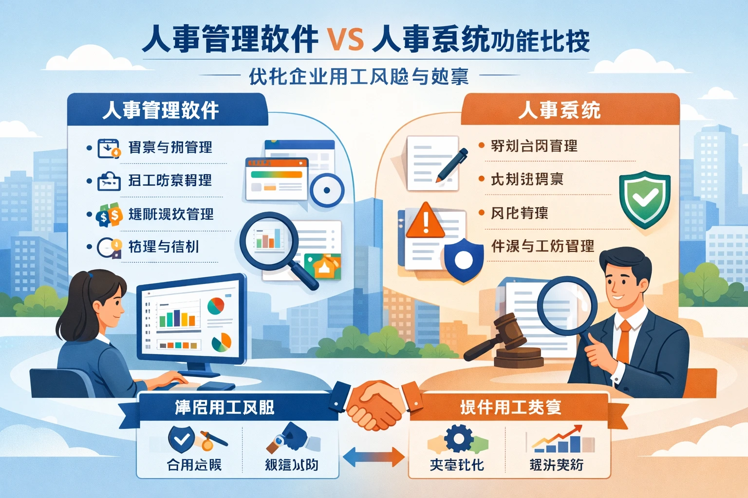 人事管理软件与人事系统功能比较:优化企业用工风险与效率