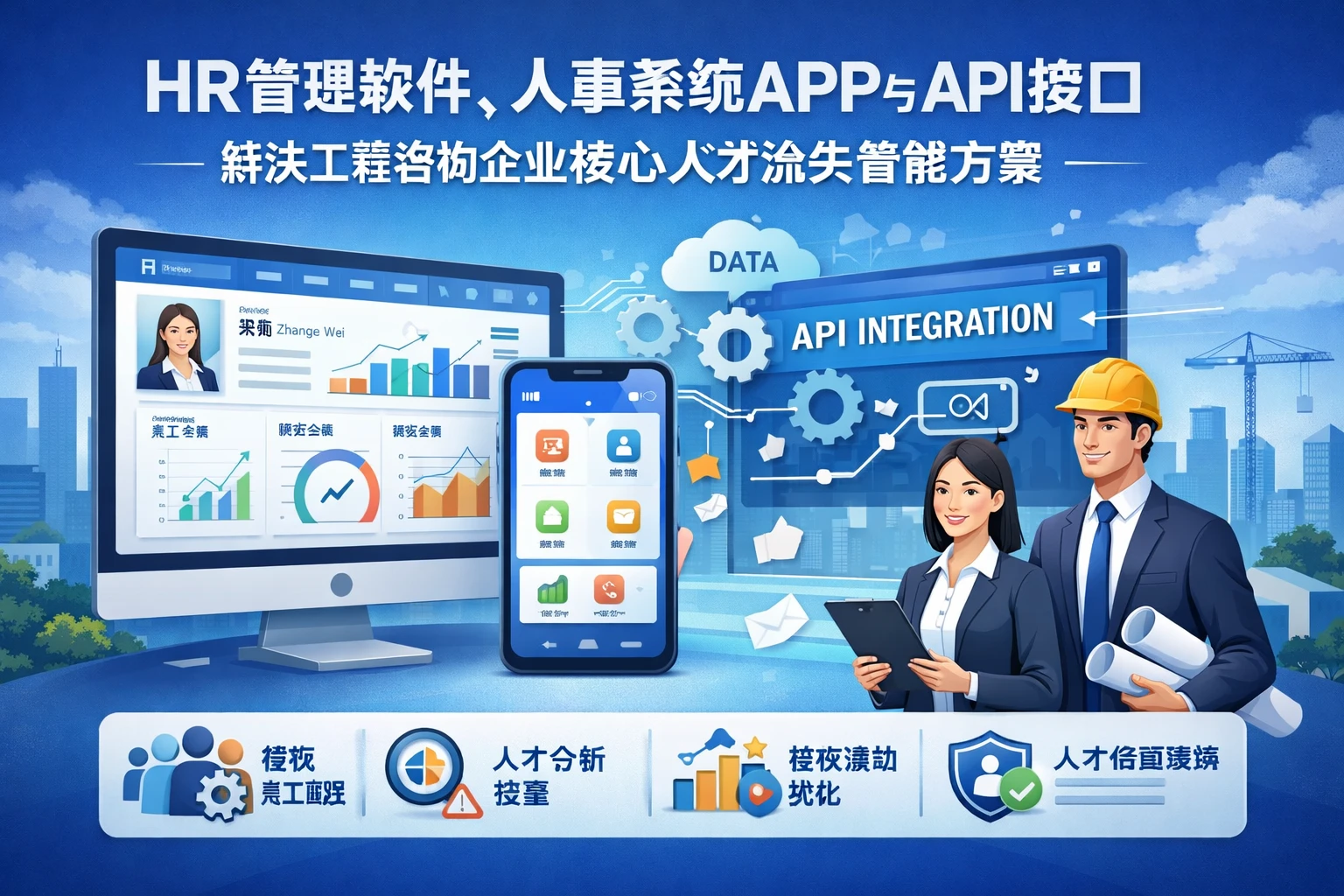 HR管理软件、人事系统APP与API接口:解决工程咨询企业核心人才流失的智能方案