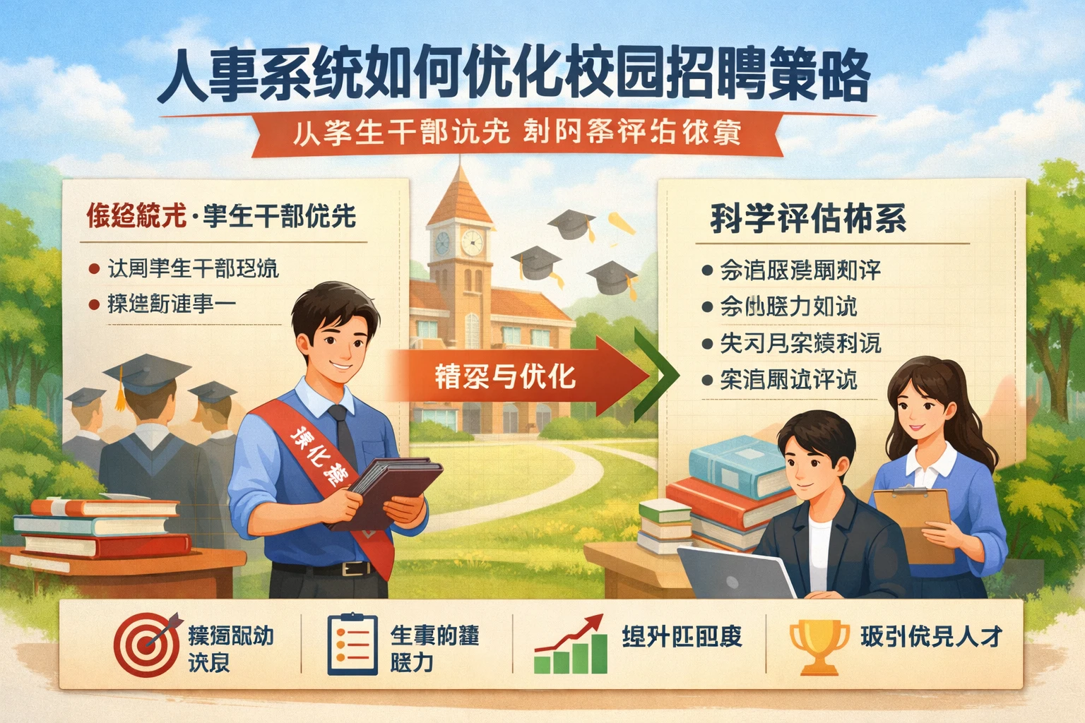 人事系统如何优化校园招聘策略：从学生干部优先到科学评估体系