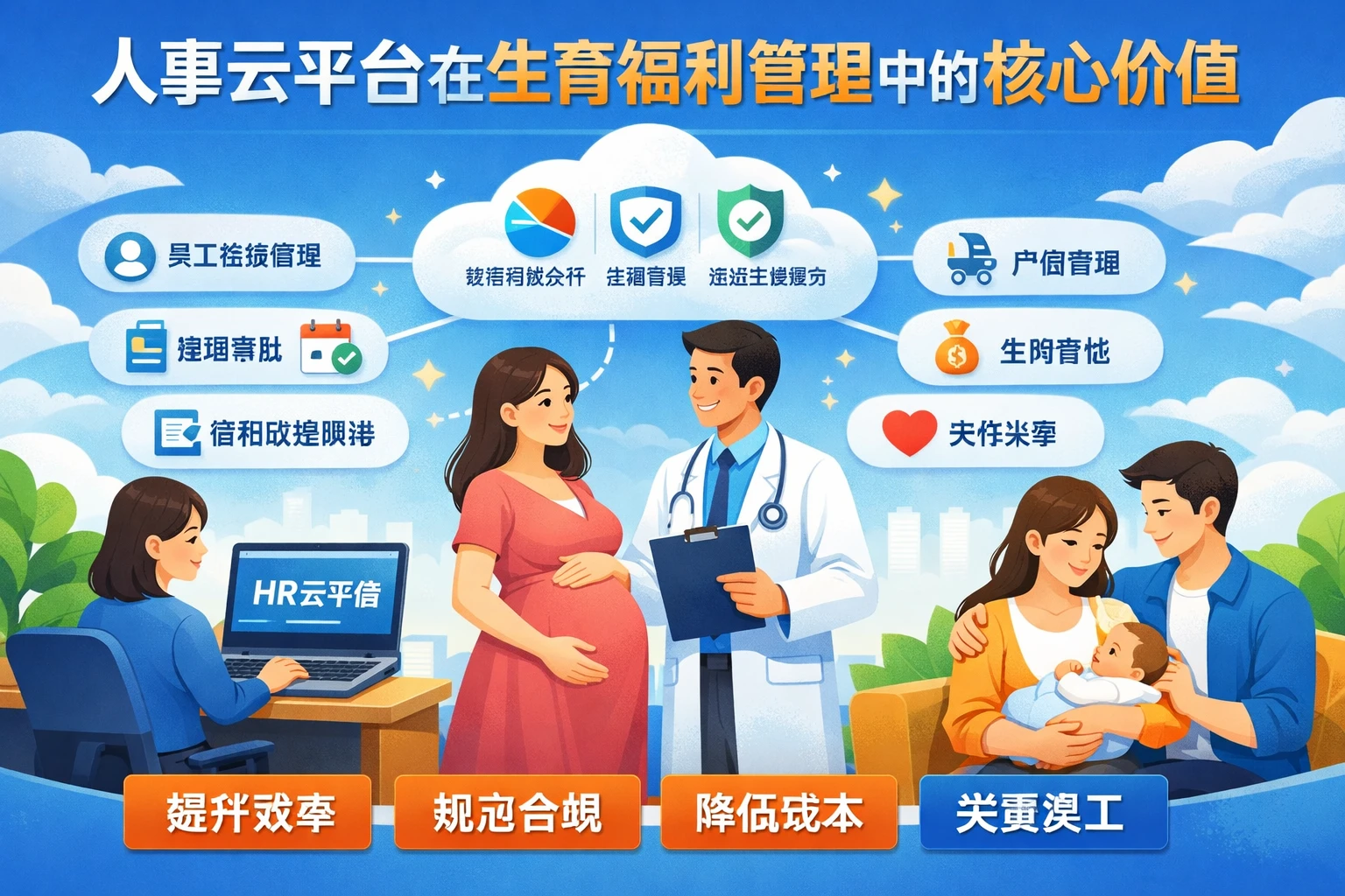 人事云平台在生育福利管理中的核心价值