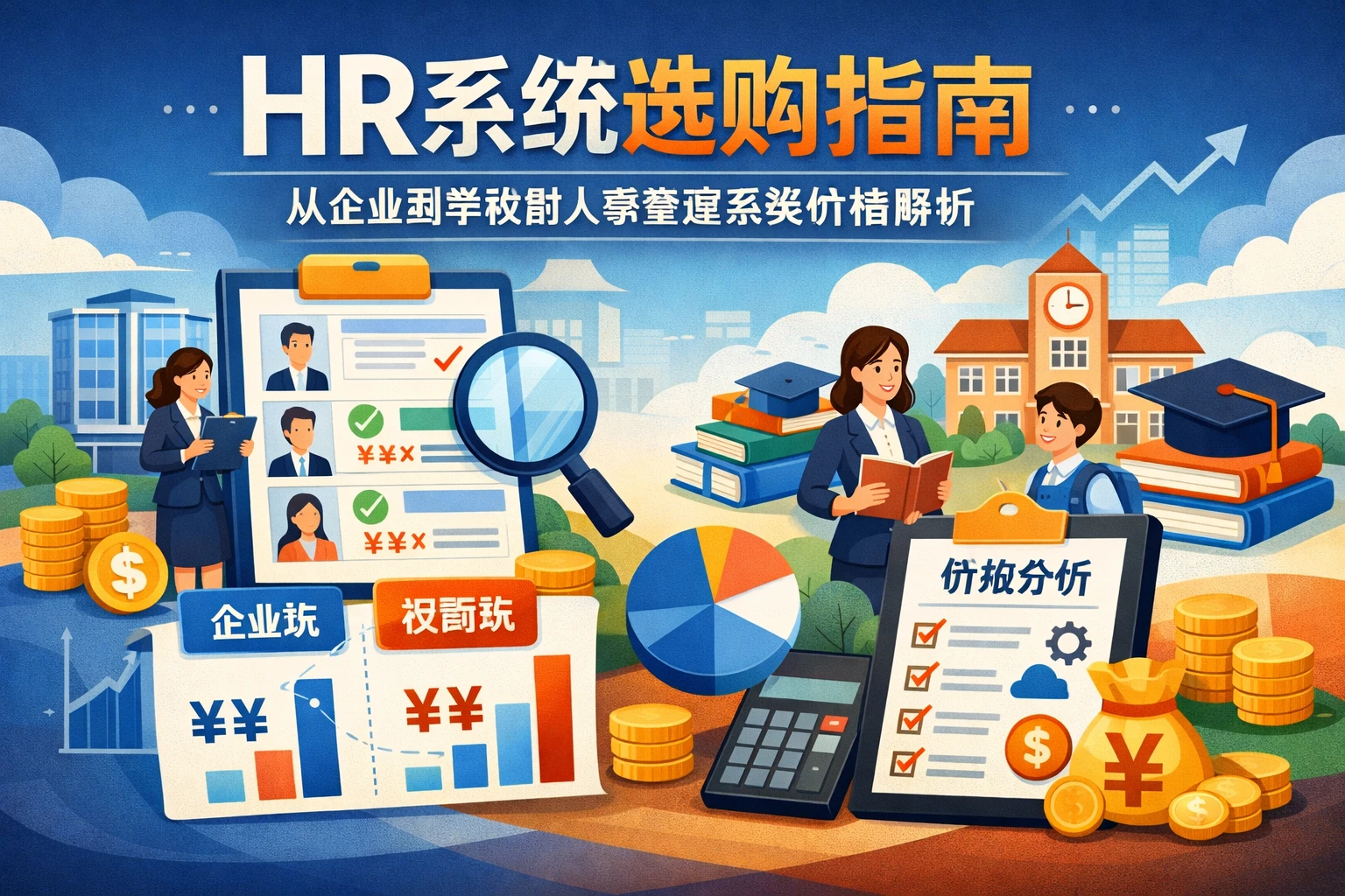 HR系统选购指南：从企业到学校的人事管理系统价格解析