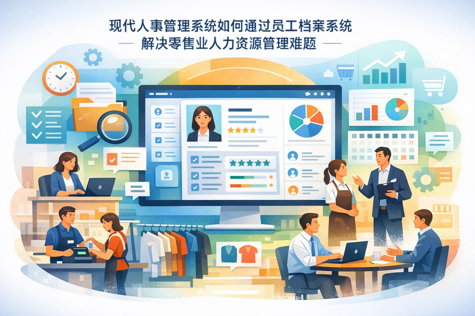 现代人事管理系统如何通过员工档案系统解决零售业人力资源管理难题