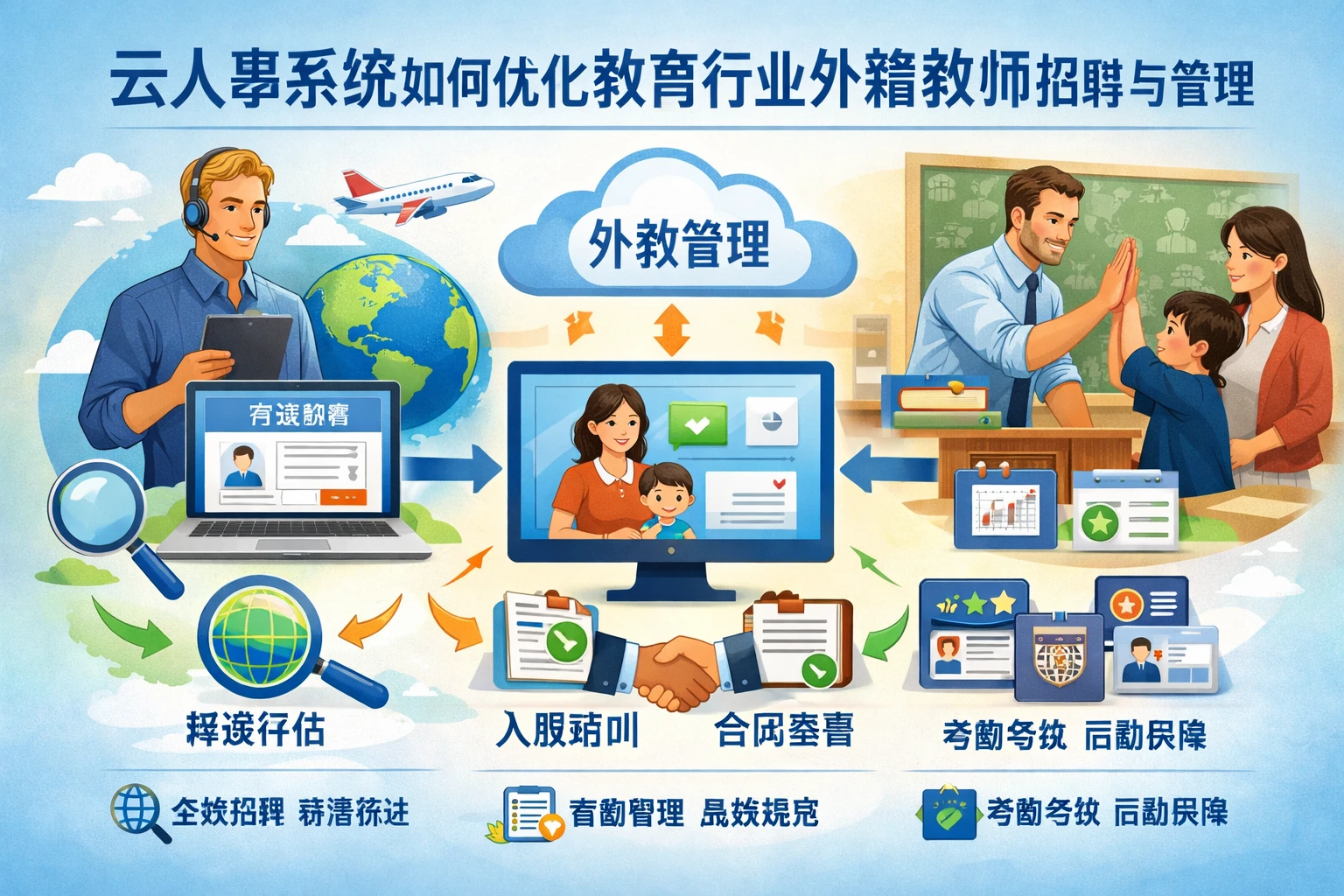 云人事系统如何优化教育行业外籍教师招聘与管理