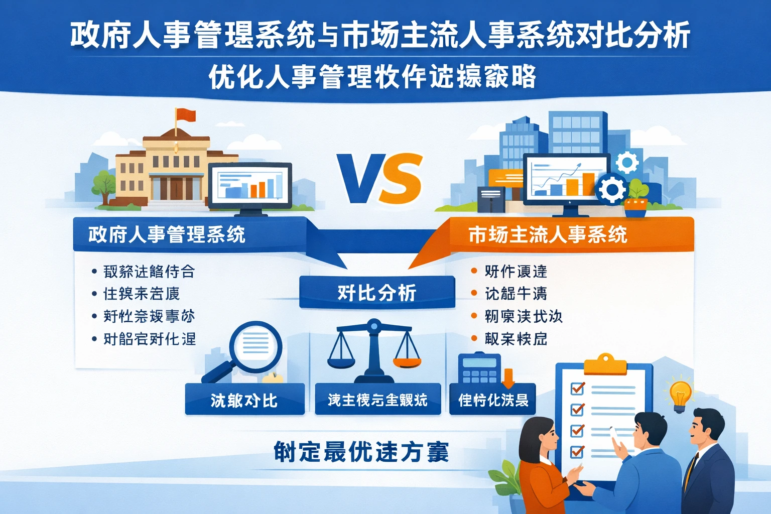 政府人事管理系统与市场主流人事系统对比分析:优化人事管理软件选择策略