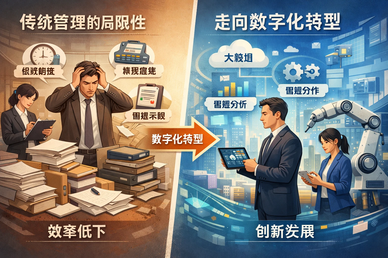传统管理方式的局限性与数字化转型必要性