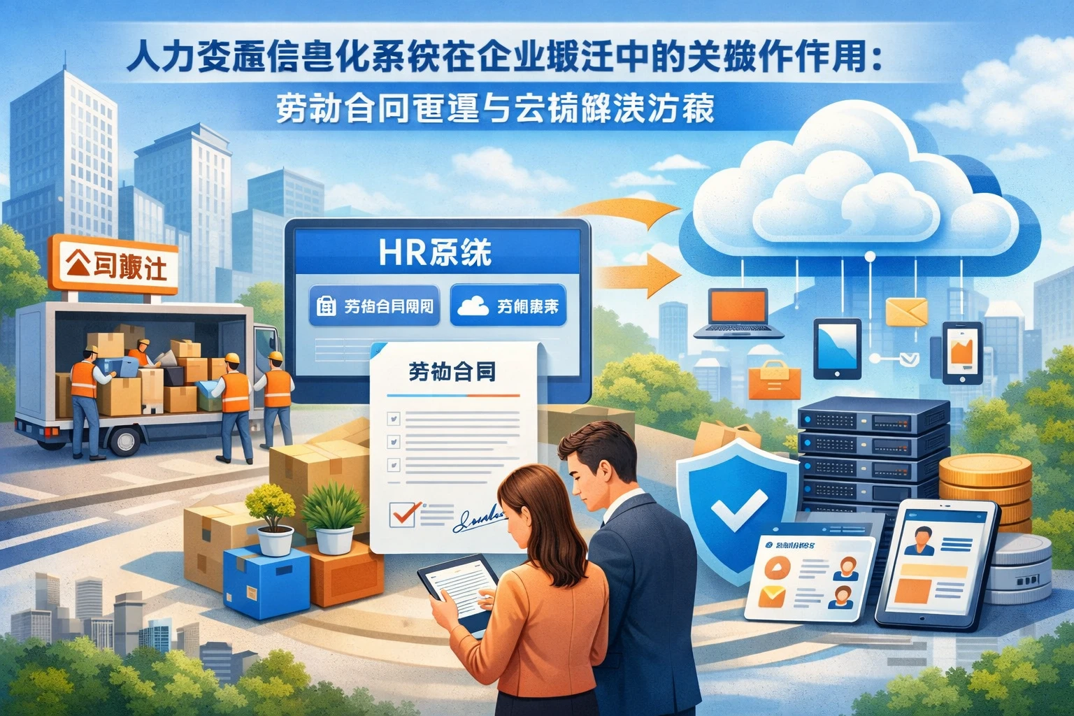 人力资源信息化系统在企业搬迁中的关键作用：劳动合同管理与云端解决方案
