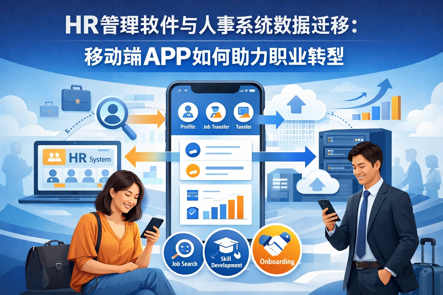 HR管理软件与人事系统数据迁移：移动端APP如何助力职业转型