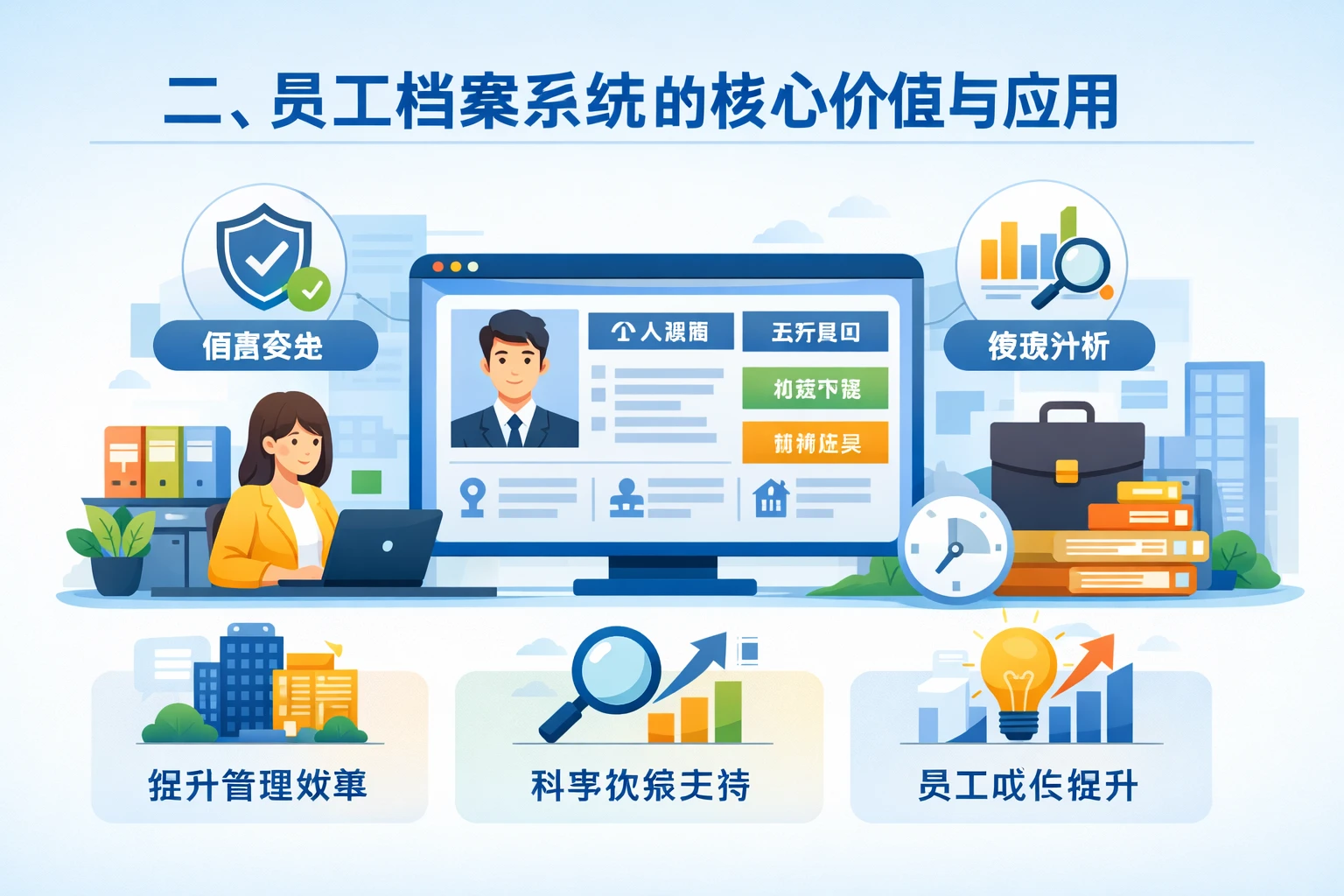 二、员工档案系统的核心价值与应用