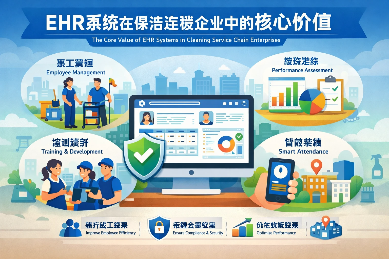 ehr系统在保洁连锁企业中的核心价值