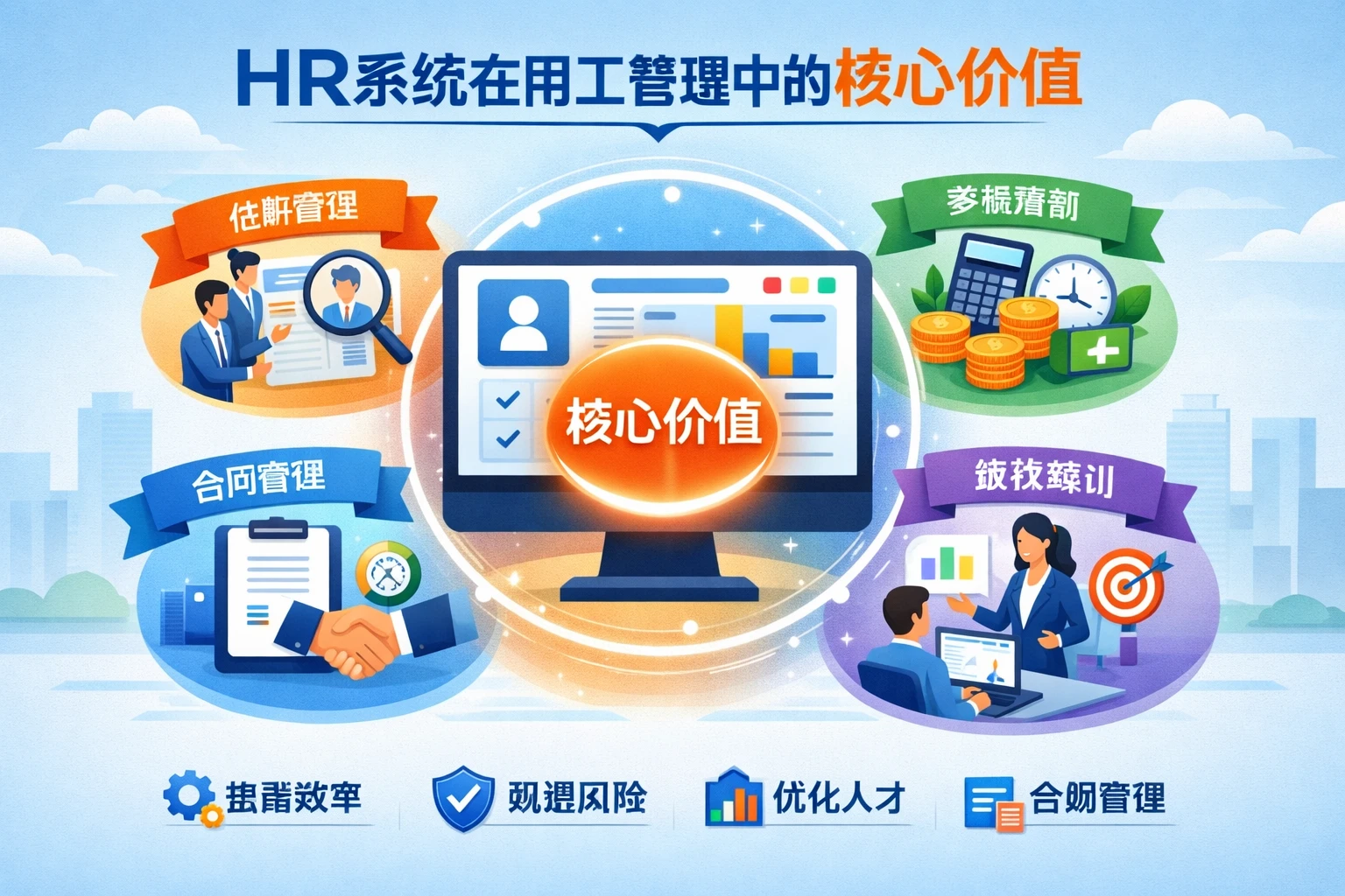 HR系统在用工管理中的核心价值
