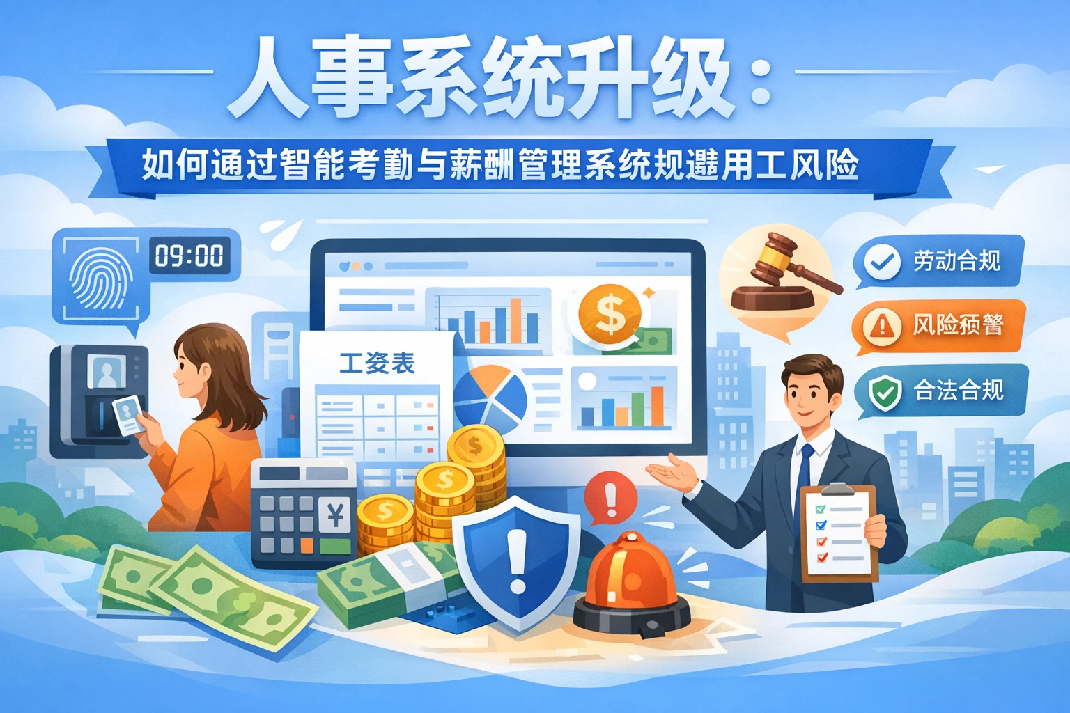 人事系统升级：如何通过智能考勤与薪酬管理系统规避用工风险