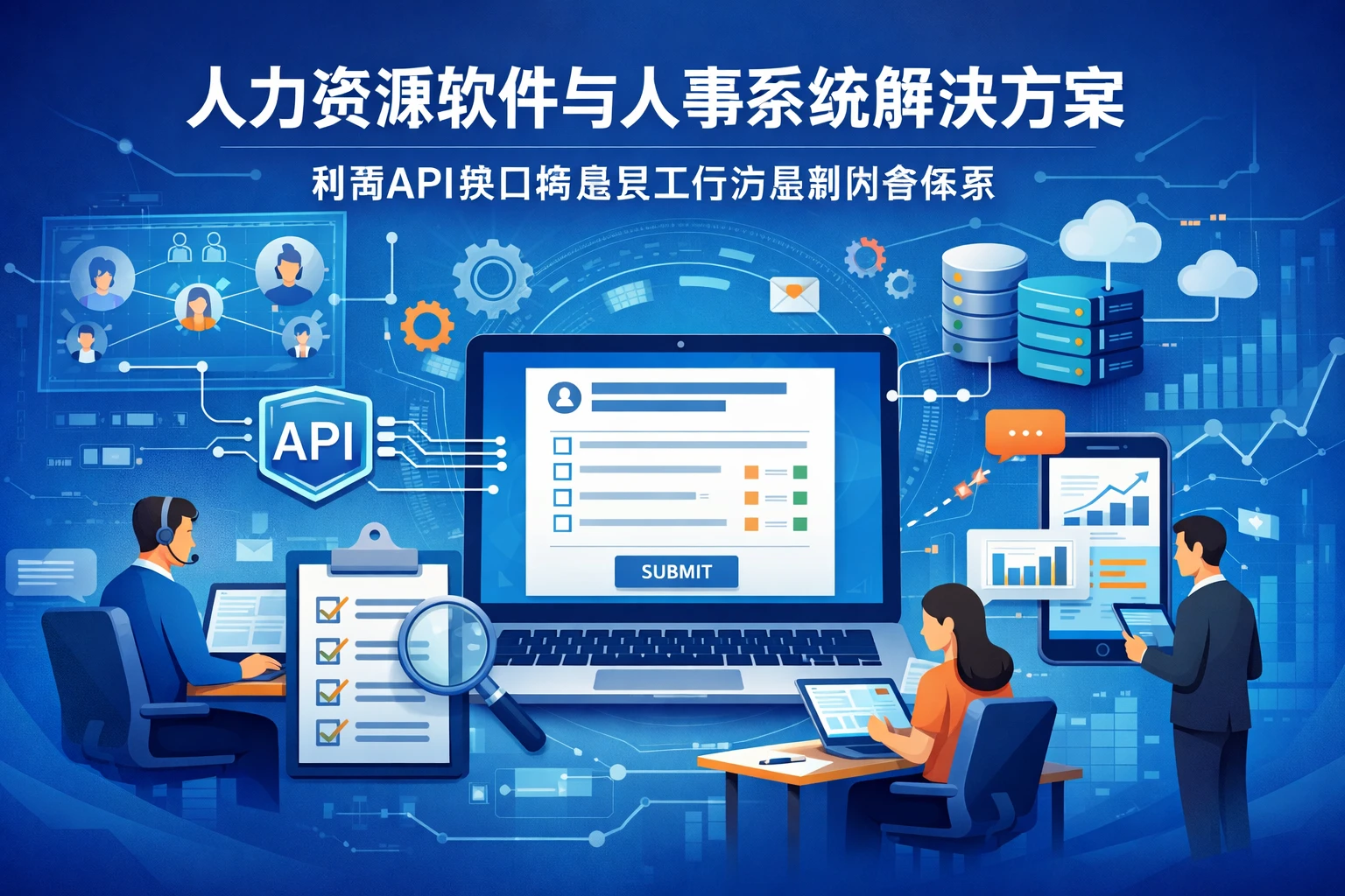 人力资源软件与人事系统解决方案：利用API接口构建员工行为监测问卷体系