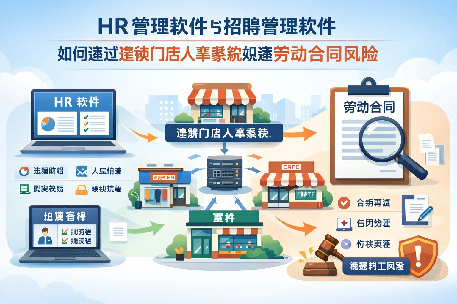 HR管理软件与招聘管理软件如何通过连锁门店人事系统规避劳动合同风险