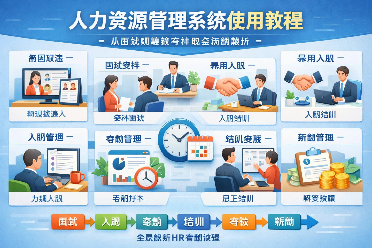 人力资源管理系统使用教程：从面试到绩效考评的全流程解析