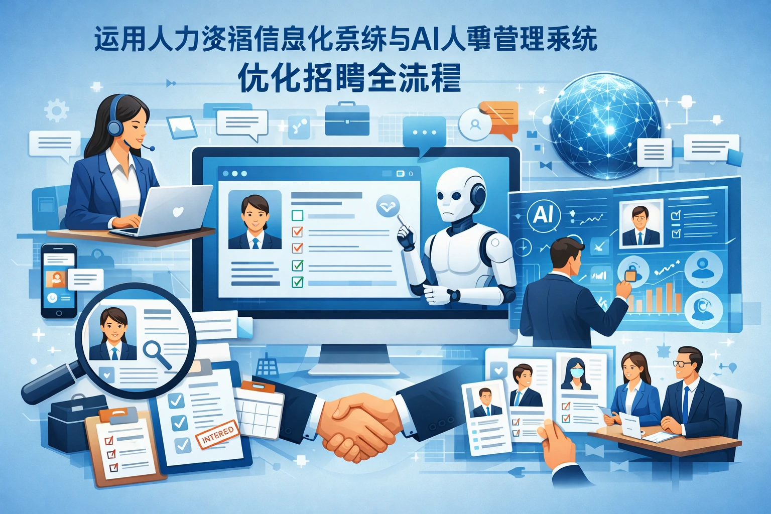 运用人力资源信息化系统与AI人事管理系统优化招聘全流程