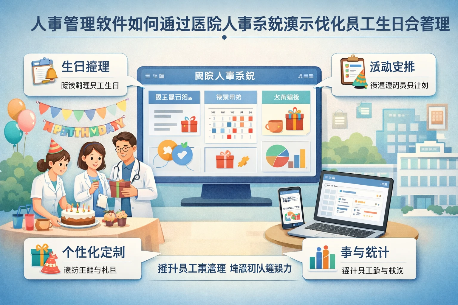 人事管理软件如何通过医院人事系统演示优化员工生日会管理