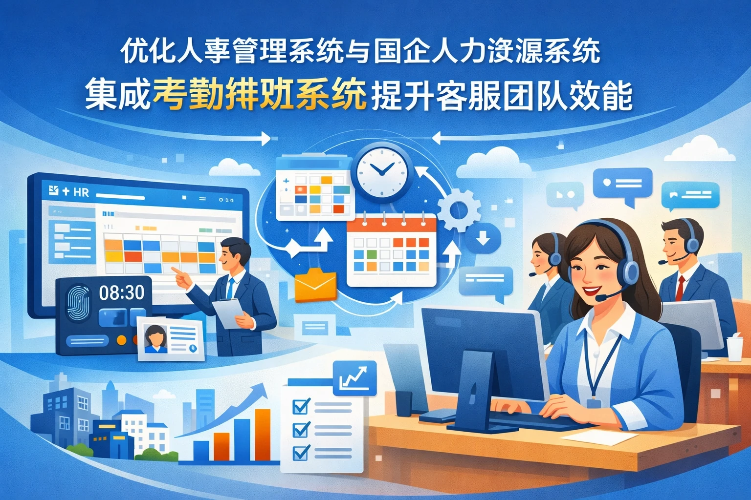 优化人事管理系统与国企人力资源系统：集成考勤排班系统提升客服团队效能
