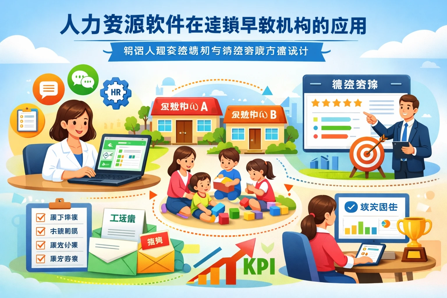 人力资源软件在连锁早教机构的应用:微信人事系统案例与绩效考核方案设计