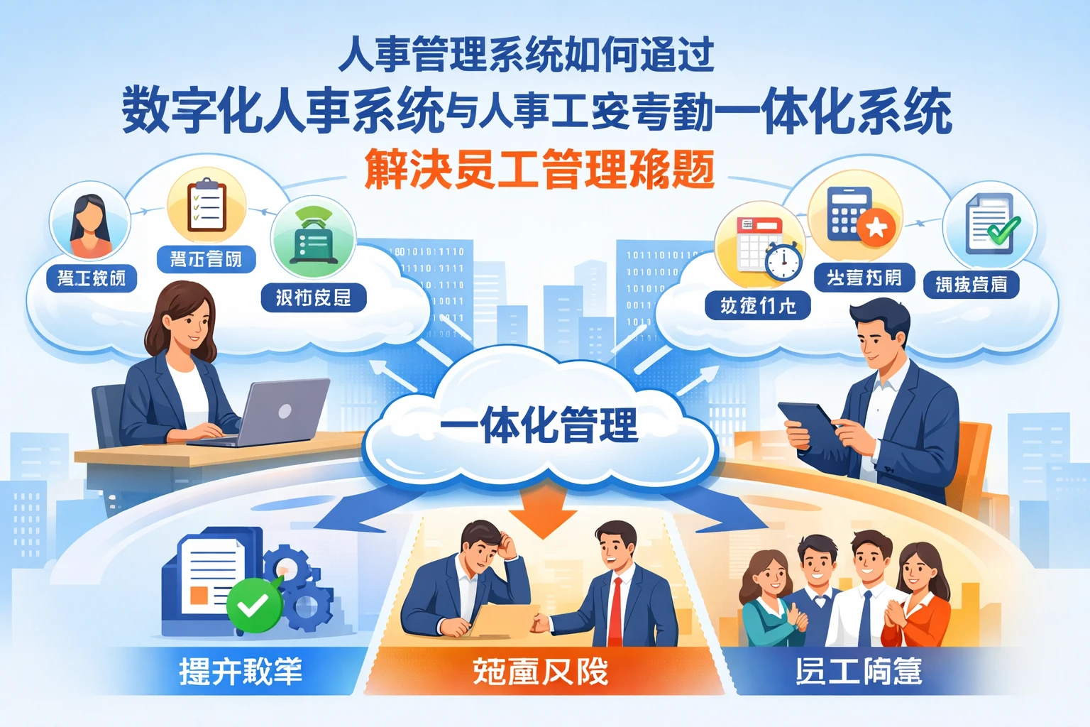 人事管理系统如何通过数字化人事系统与人事工资考勤一体化系统解决员工管理难题