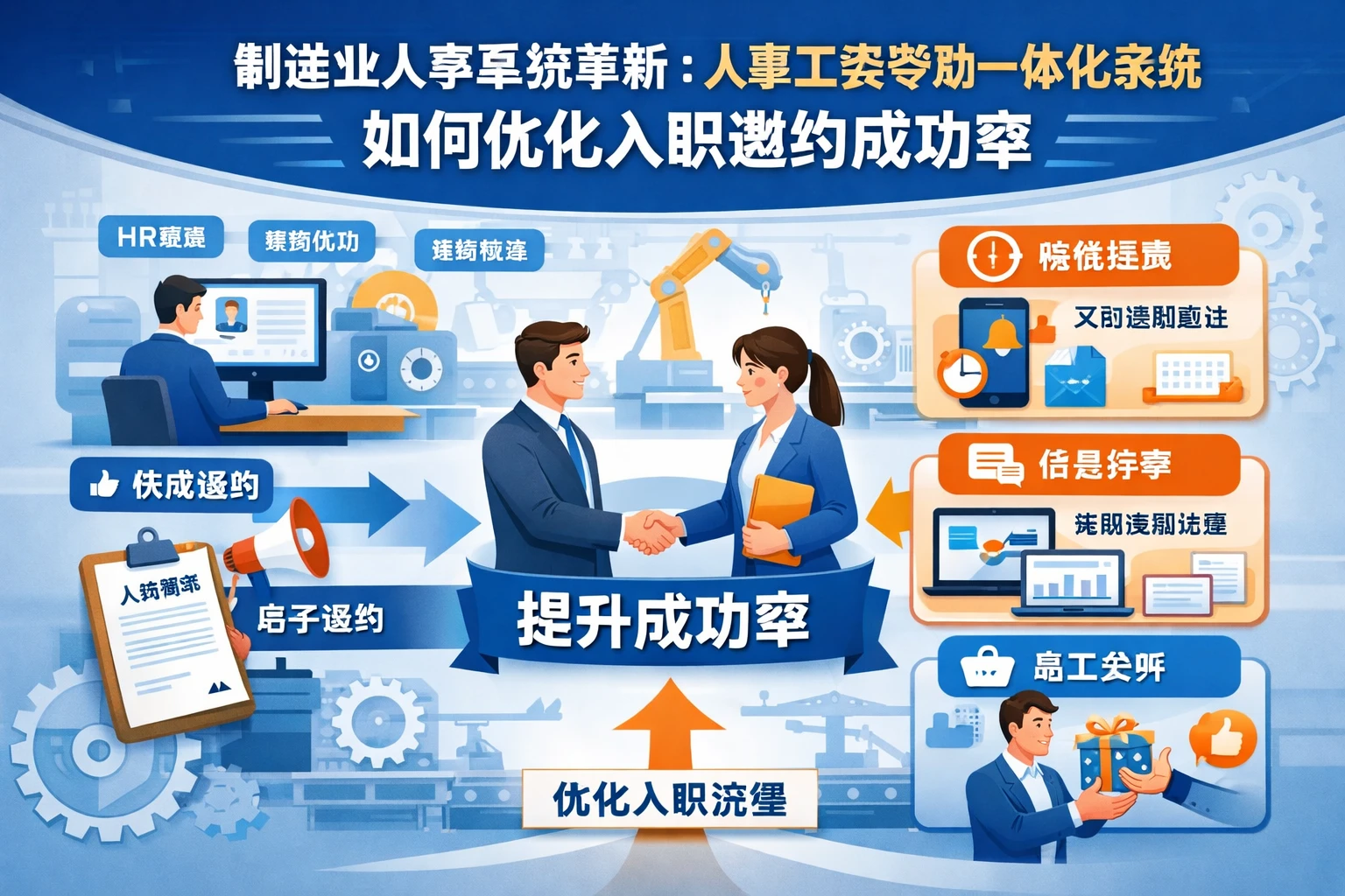 制造业人事系统革新：人事工资考勤一体化系统如何优化入职邀约成功率