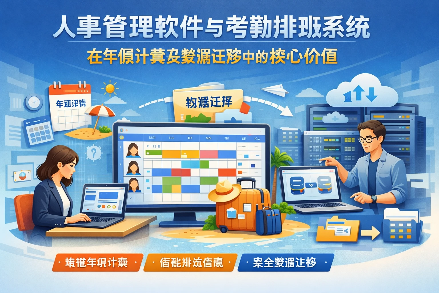 人事管理软件与考勤排班系统在年假计算及数据迁移中的核心价值