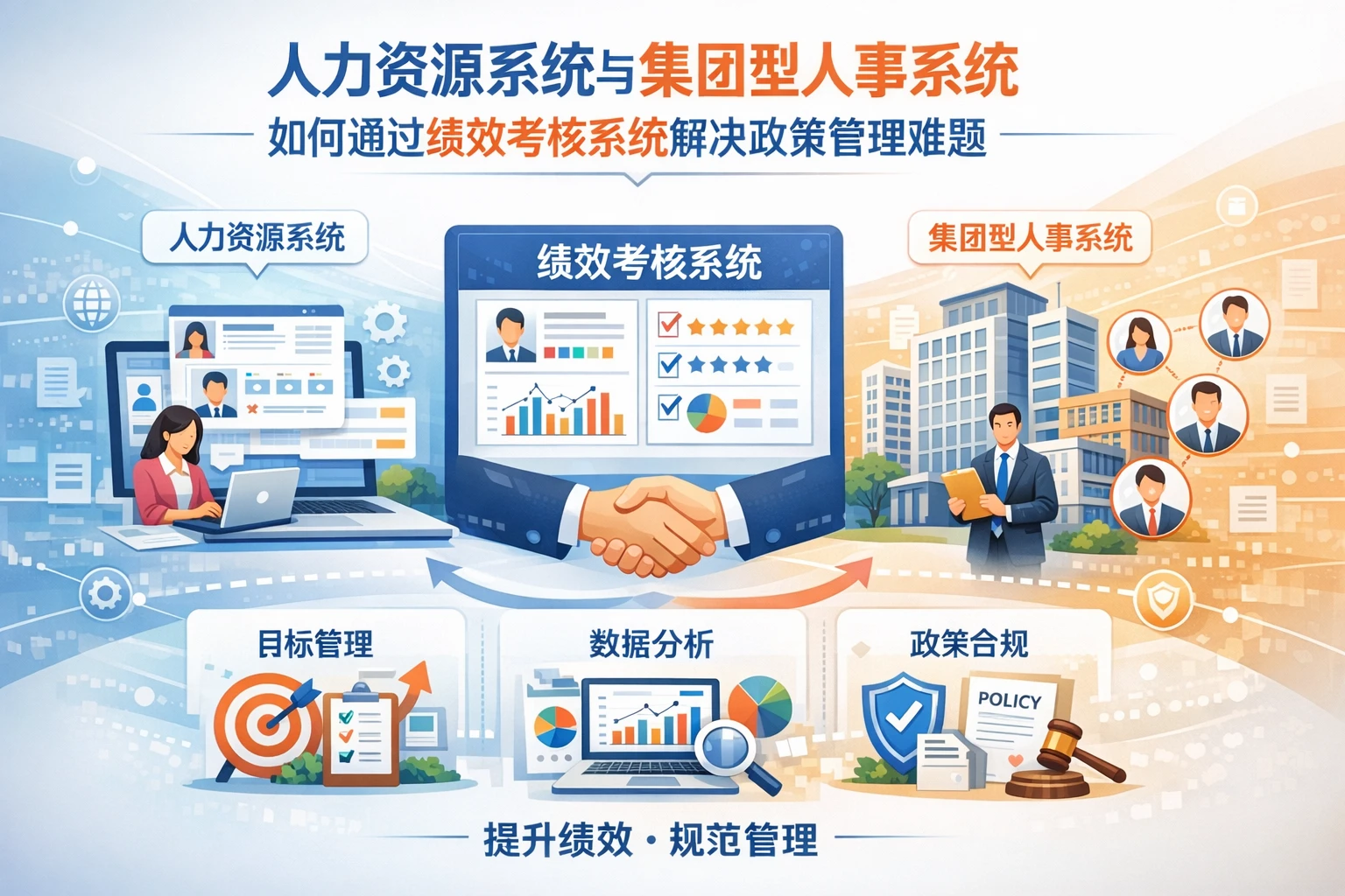 人力资源系统与集团型人事系统如何通过绩效考核系统解决政策管理难题