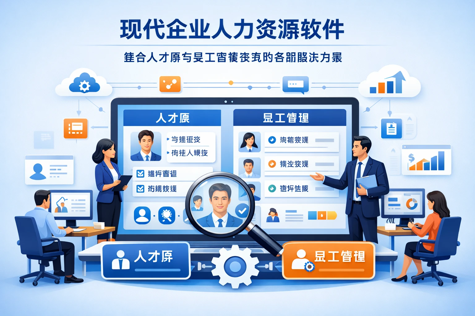 现代企业人力资源软件：整合人才库与员工管理系统的全面解决方案