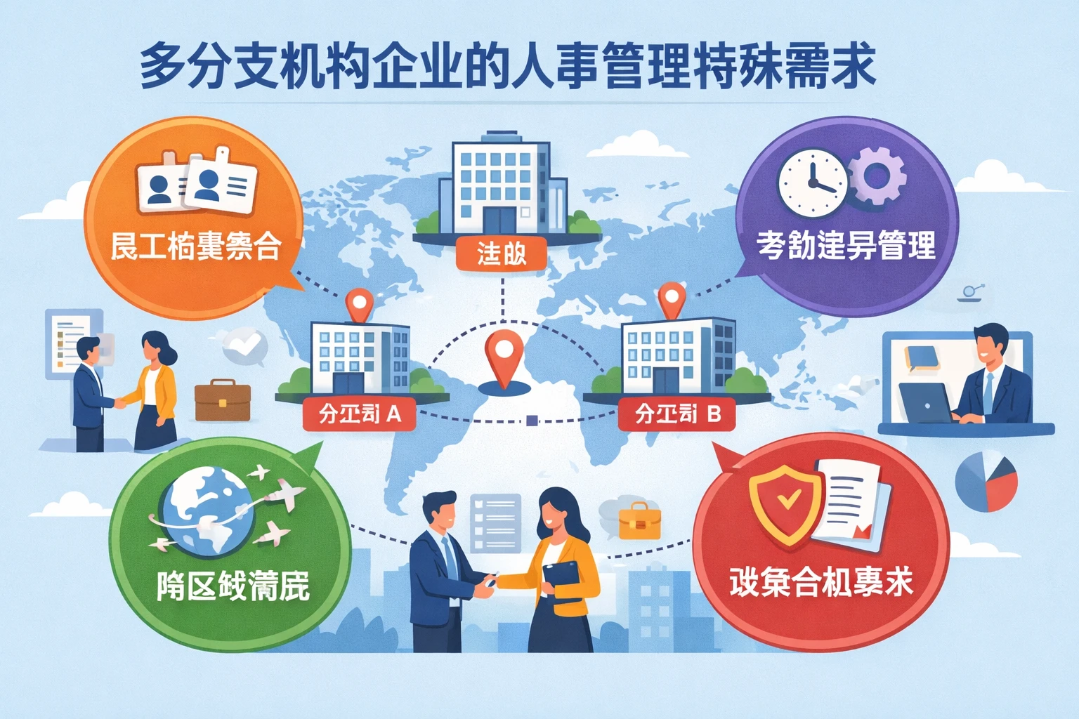 多分支机构企业的人事管理特殊需求