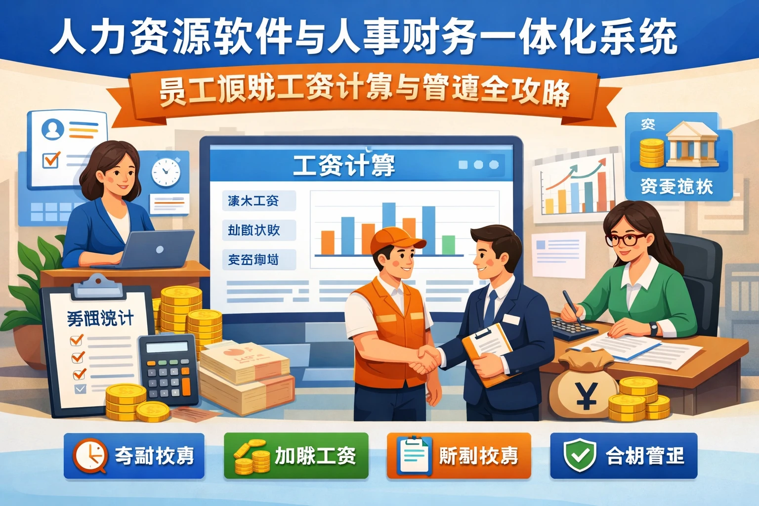 人力资源软件与人事财务一体化系统：员工顶班工资计算与管理全攻略