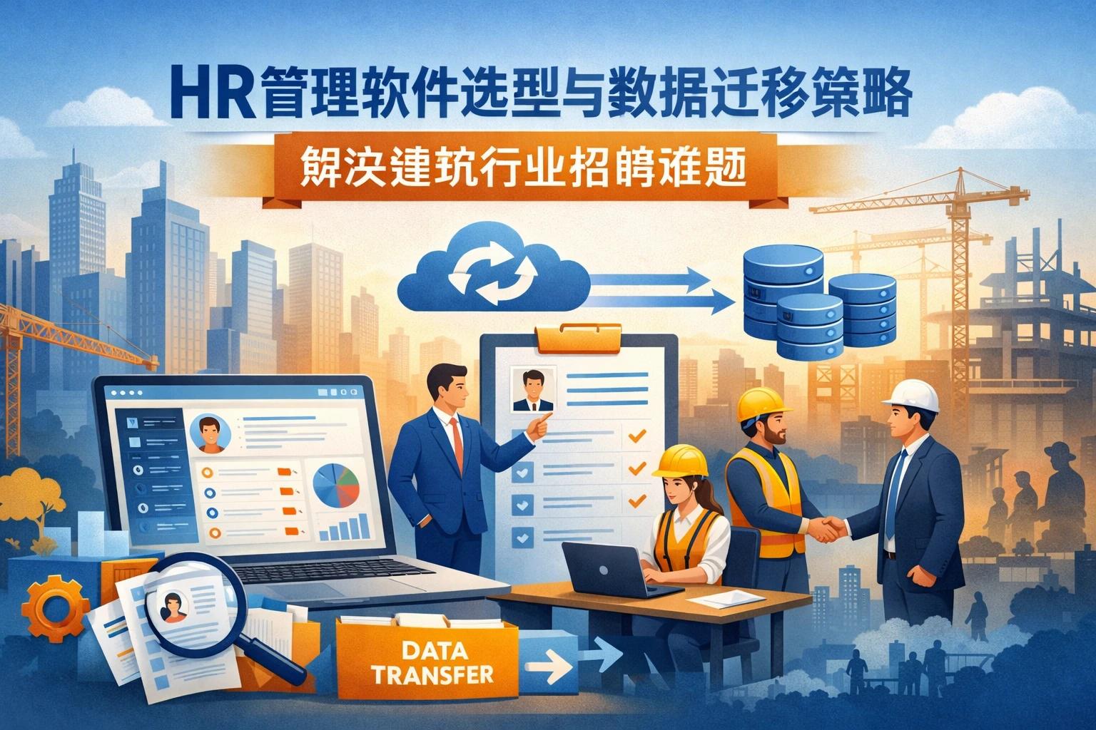 HR管理软件选型与数据迁移策略解决建筑行业招聘难题