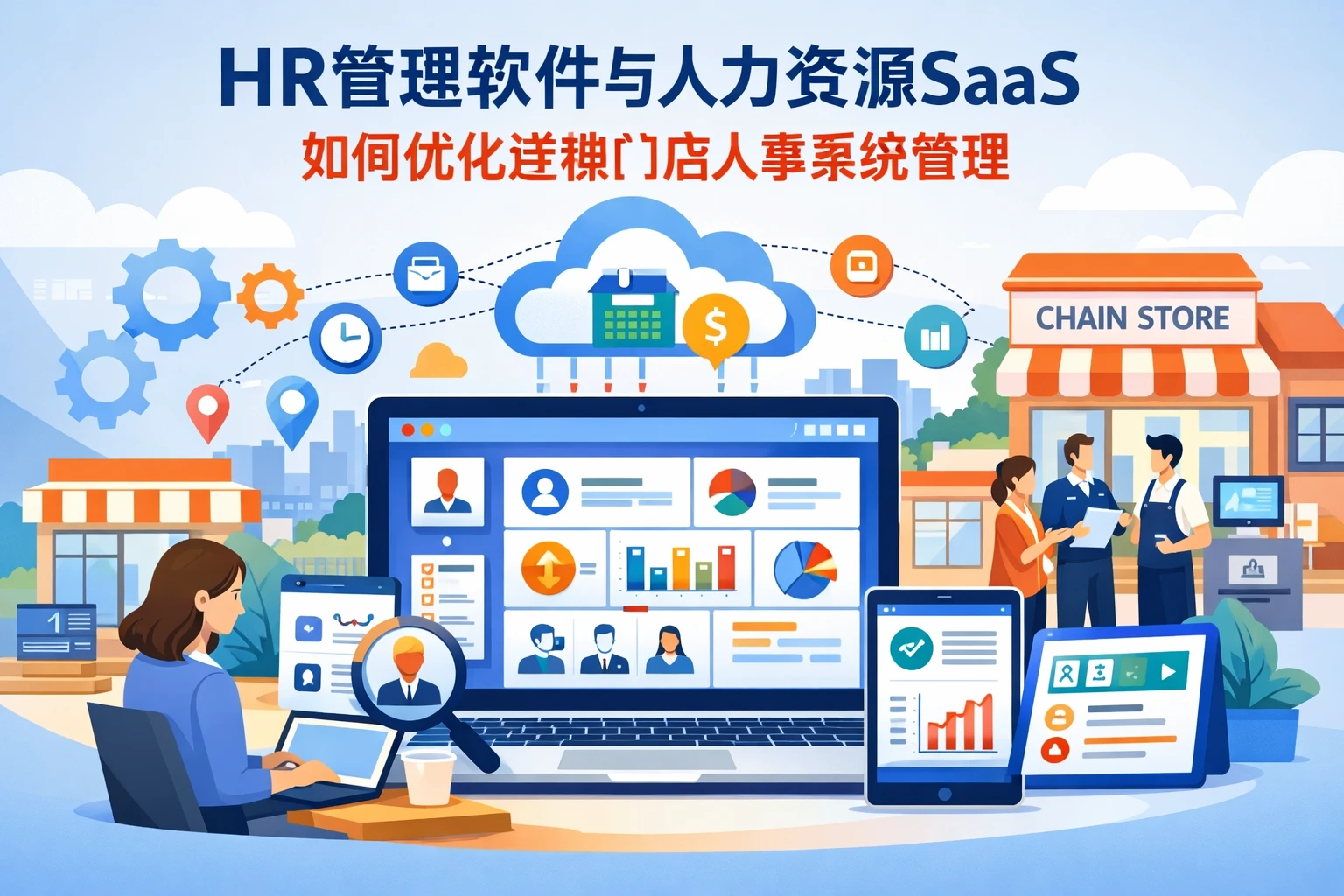 HR管理软件与人力资源SaaS如何优化连锁门店人事系统管理