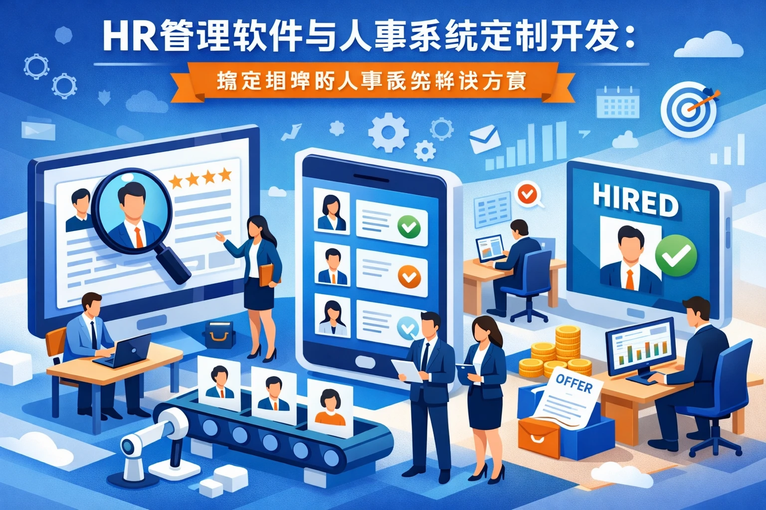 HR管理软件与人事系统定制开发:精准招聘的人事系统解决方案